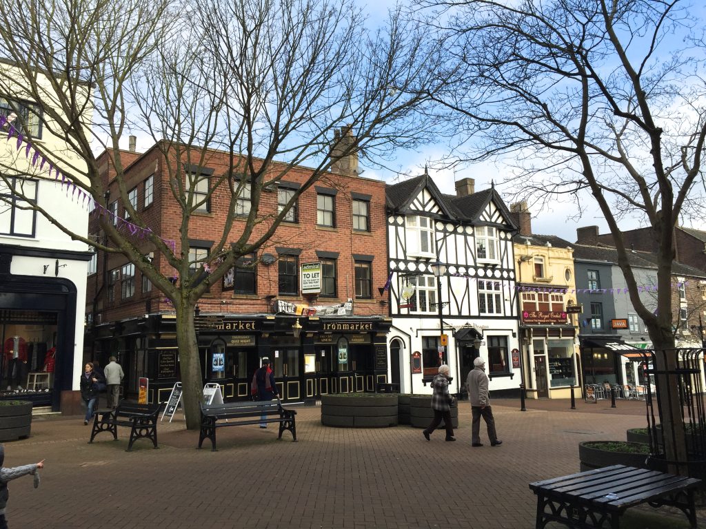 Newcastle-under-Lyme town centre or landmark