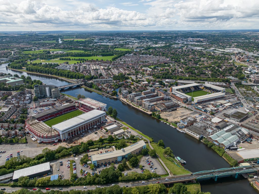 Nottingham aerial or recognisable view