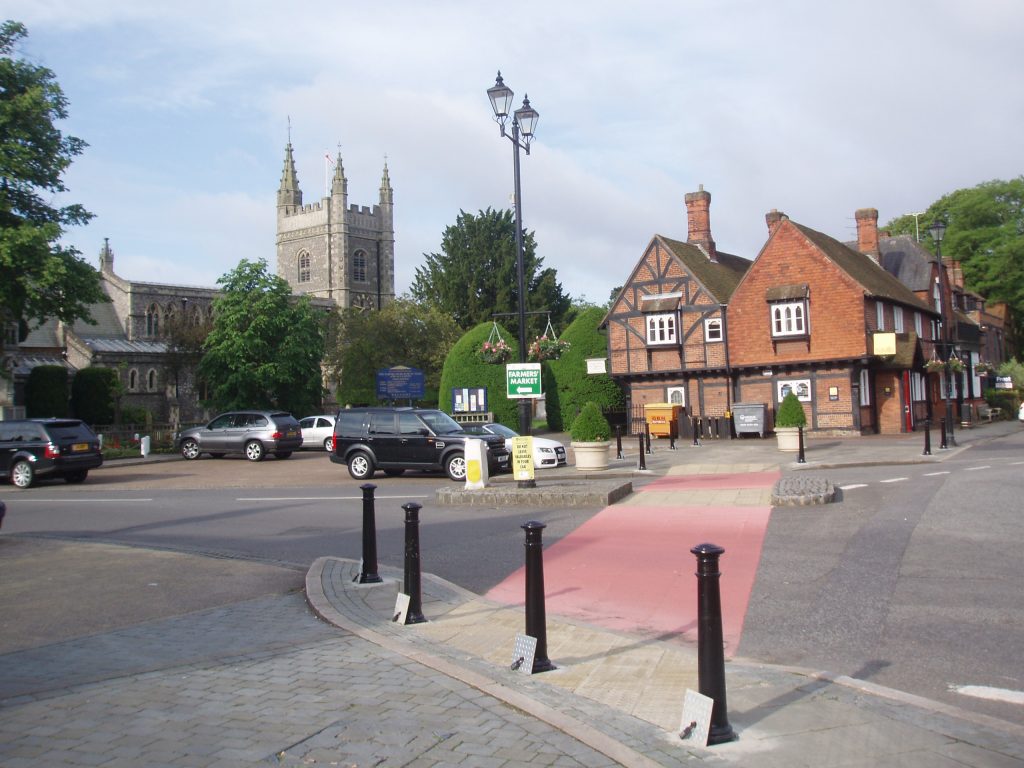 Beaconsfield town centre or landmark