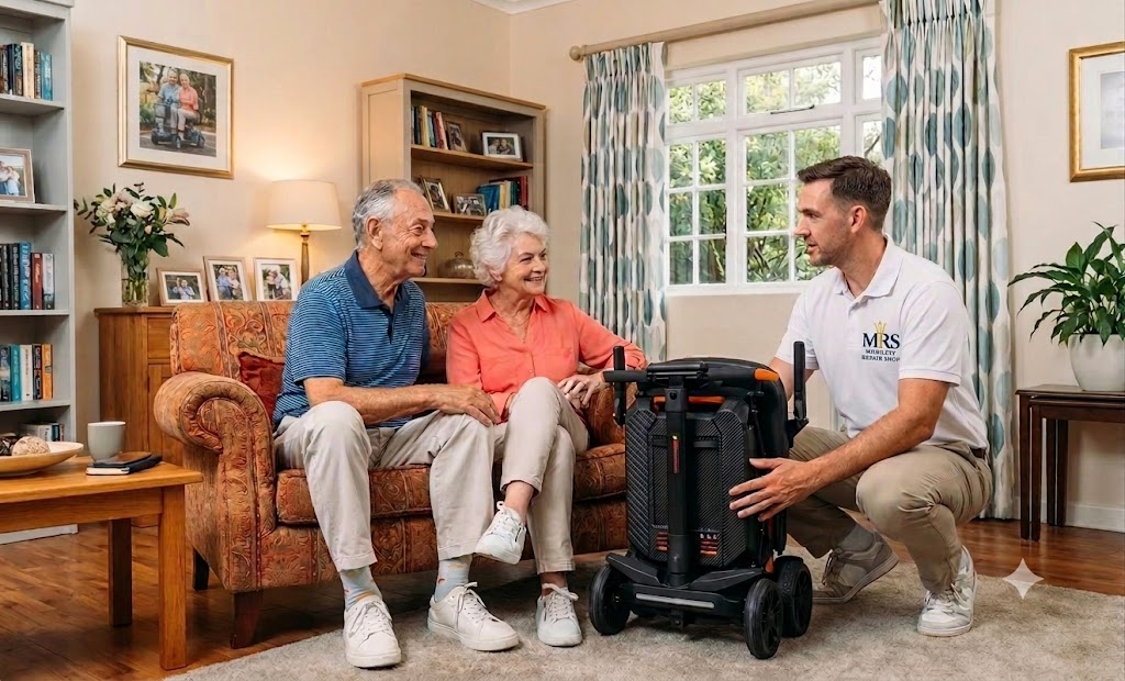 Home demonstration of a Carbon lightweight mobility scooter